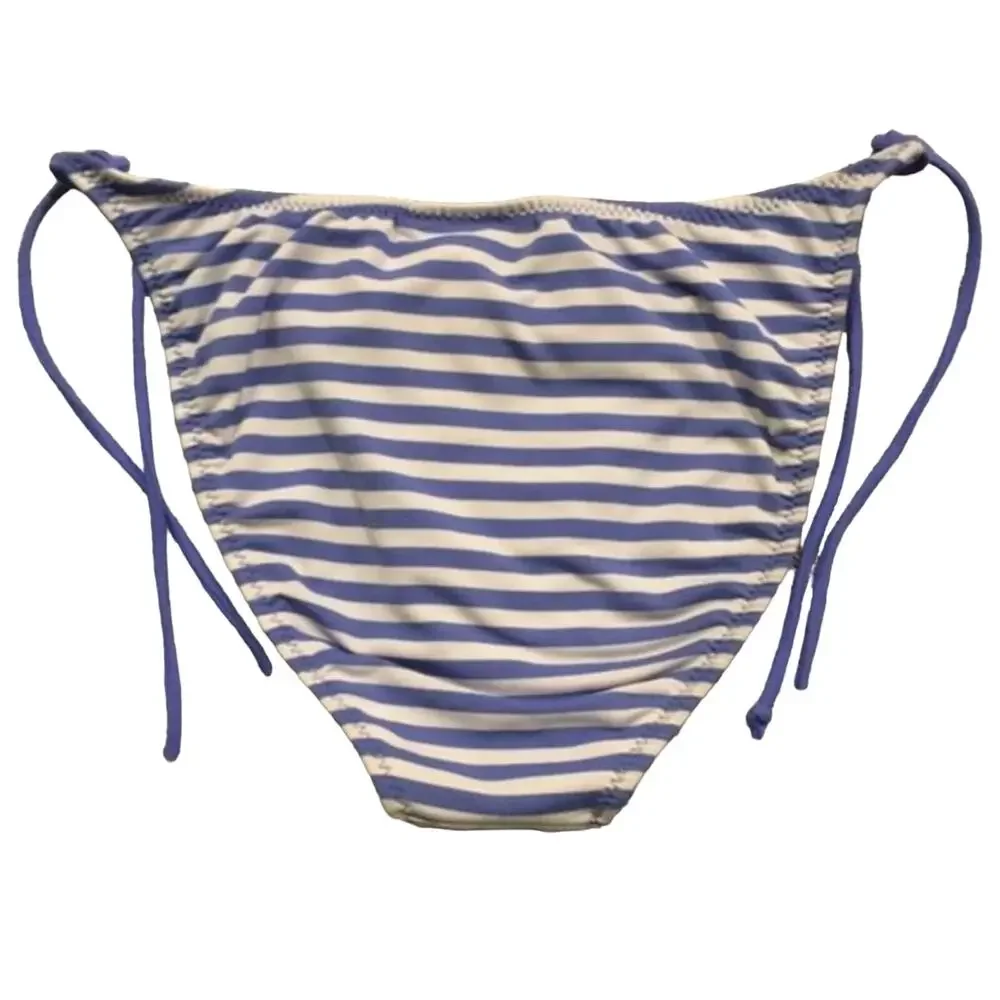 Roxy Quicksilver size L - LARGE Bikini bottom strips blue